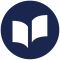 Image of an open book on a navy background.